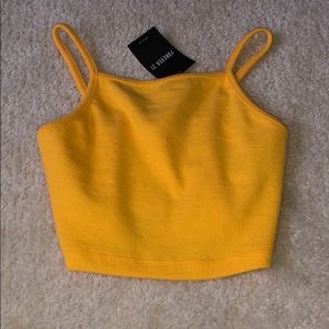 Never before worn forever 21 yellow tank